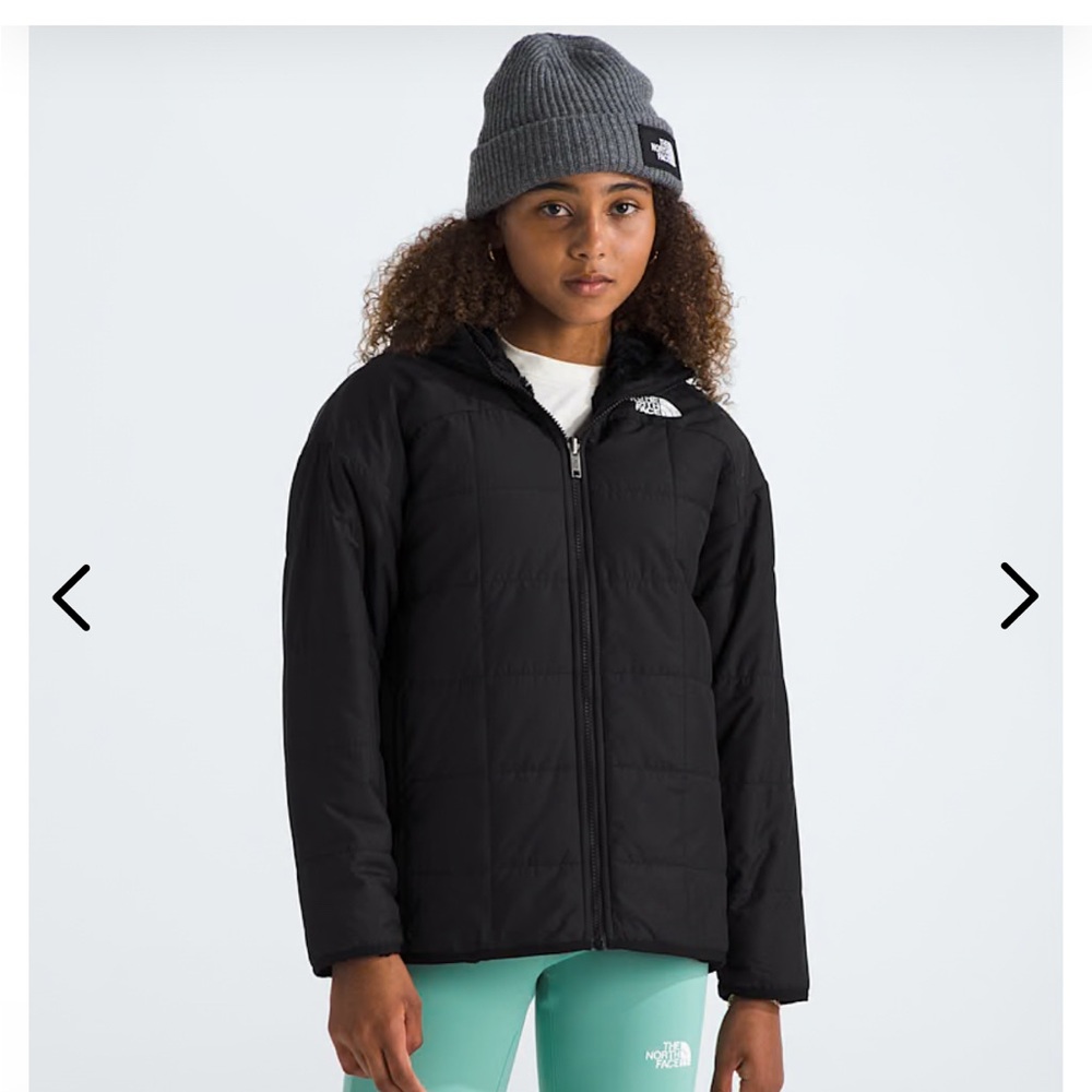 The North Face Kids Black Insulated Hooded Puffer Jacket